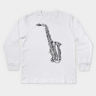 Saxophone Kids Long Sleeve T-Shirt